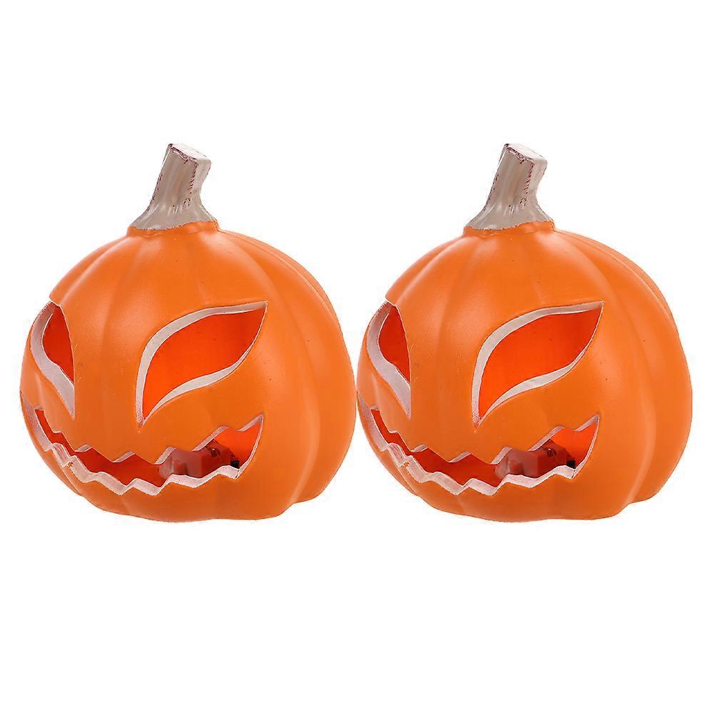 Lighted Pumpkin Lantern Halloween Decor Window Display 4Pcs Set