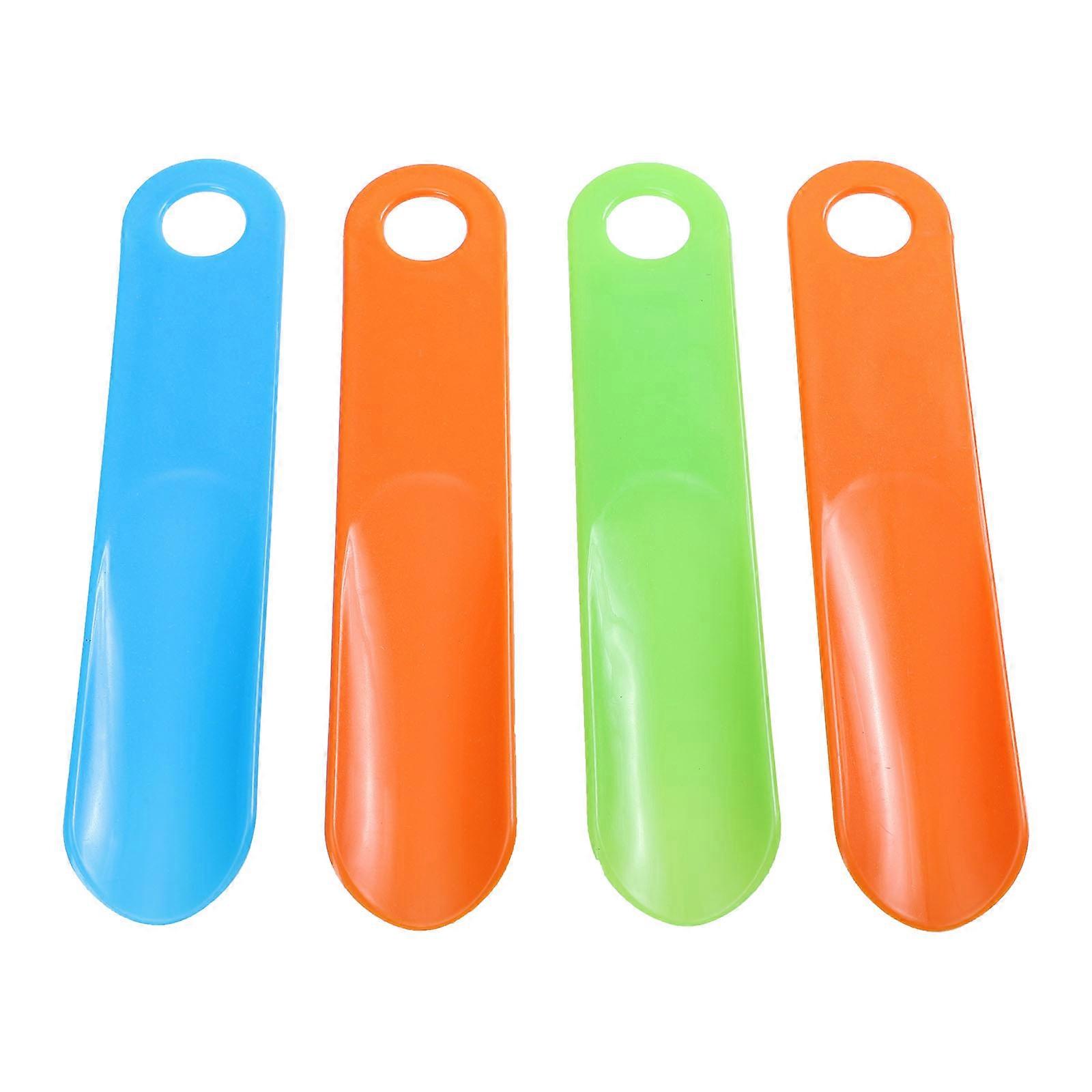 Shoe Horn Tool 4Pcs Universal Design For Home Use Assorted Color Sliding Assistance