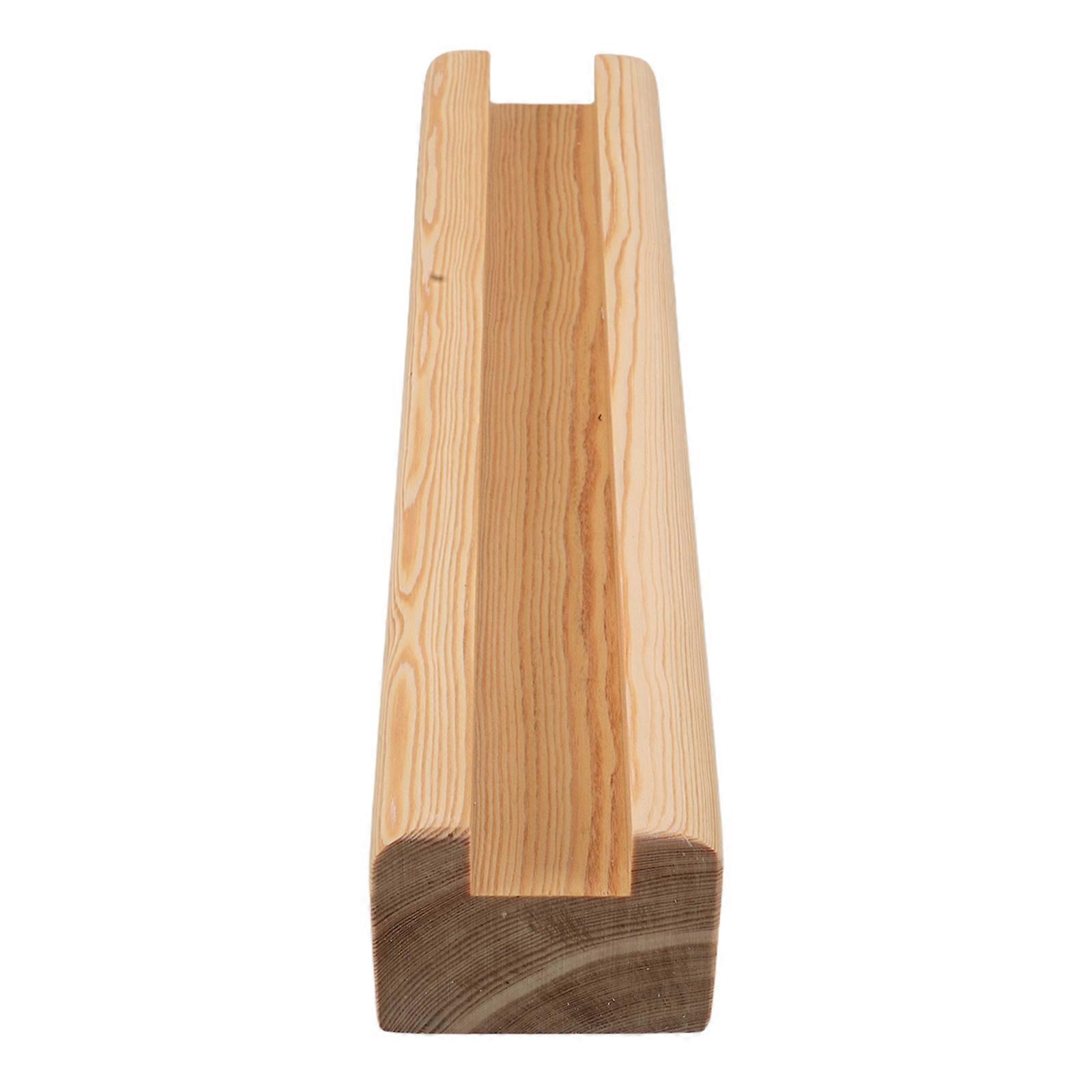 Beige Wooden Mirror Support Stand for Mirrors with Multifunctional Frame Holder