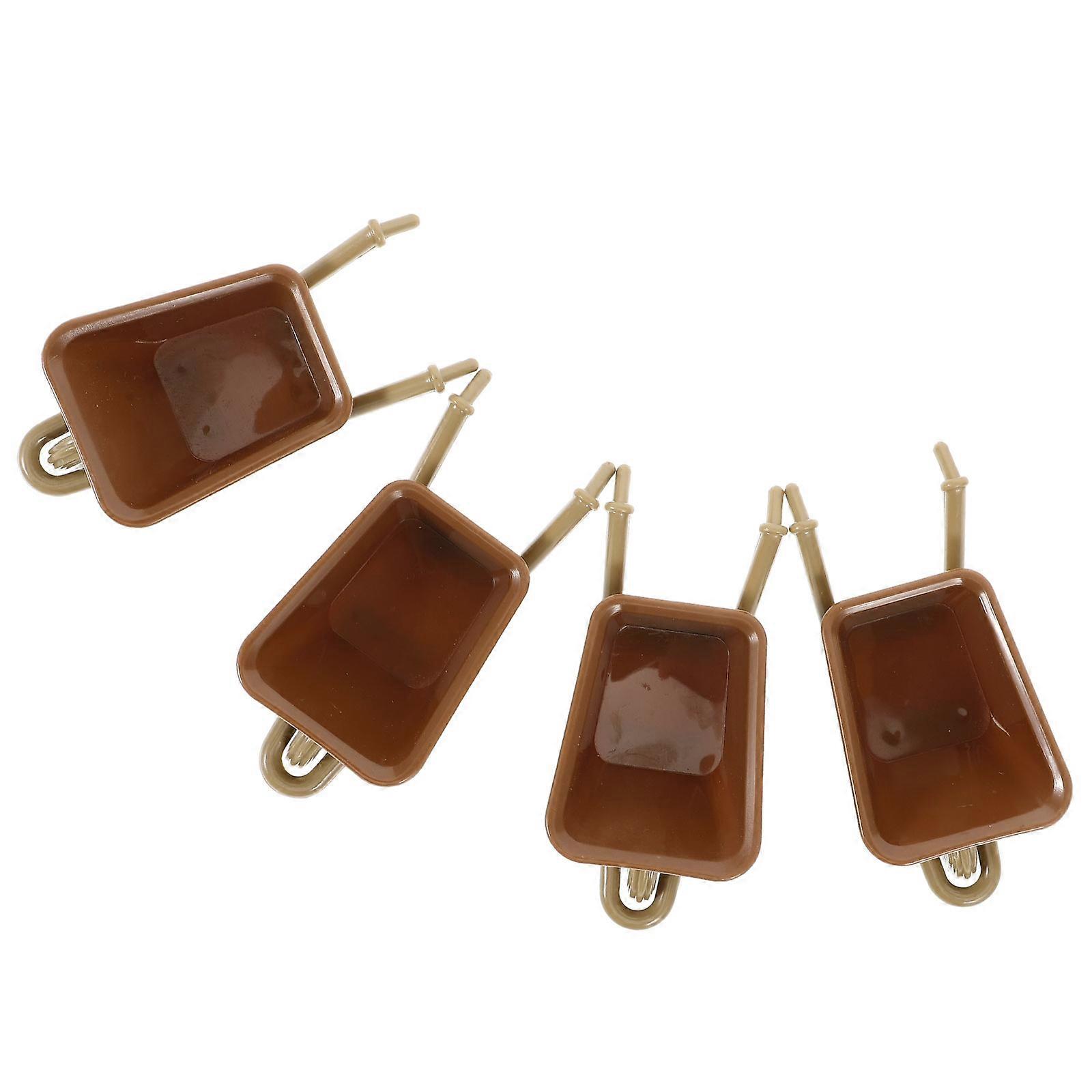 Doll House Wheelbarrow for Micro Landscape Accessories 32Pcs Pack