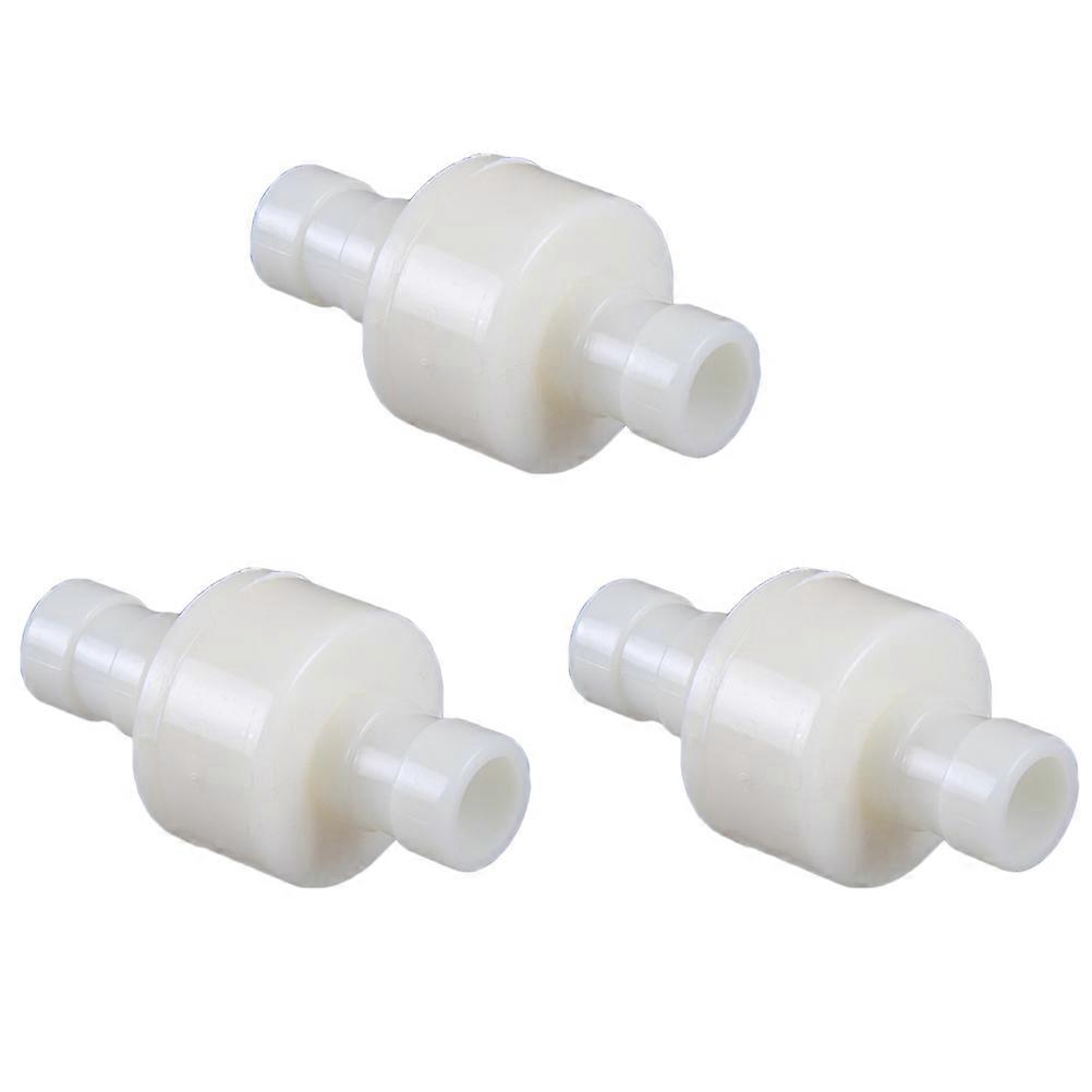 Water Hose Check Valve One Way For Water Systems Prevent Reverse Flow White Efficient 3Pack