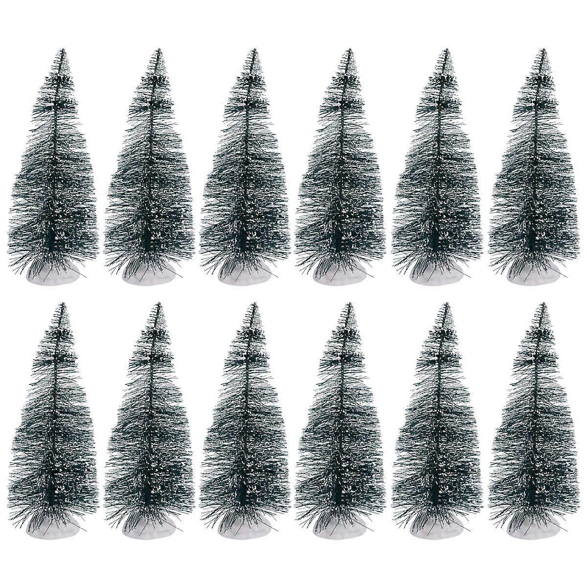 Decorations Mini Pine Tree Christmas Ornaments for Decoration 2Sets