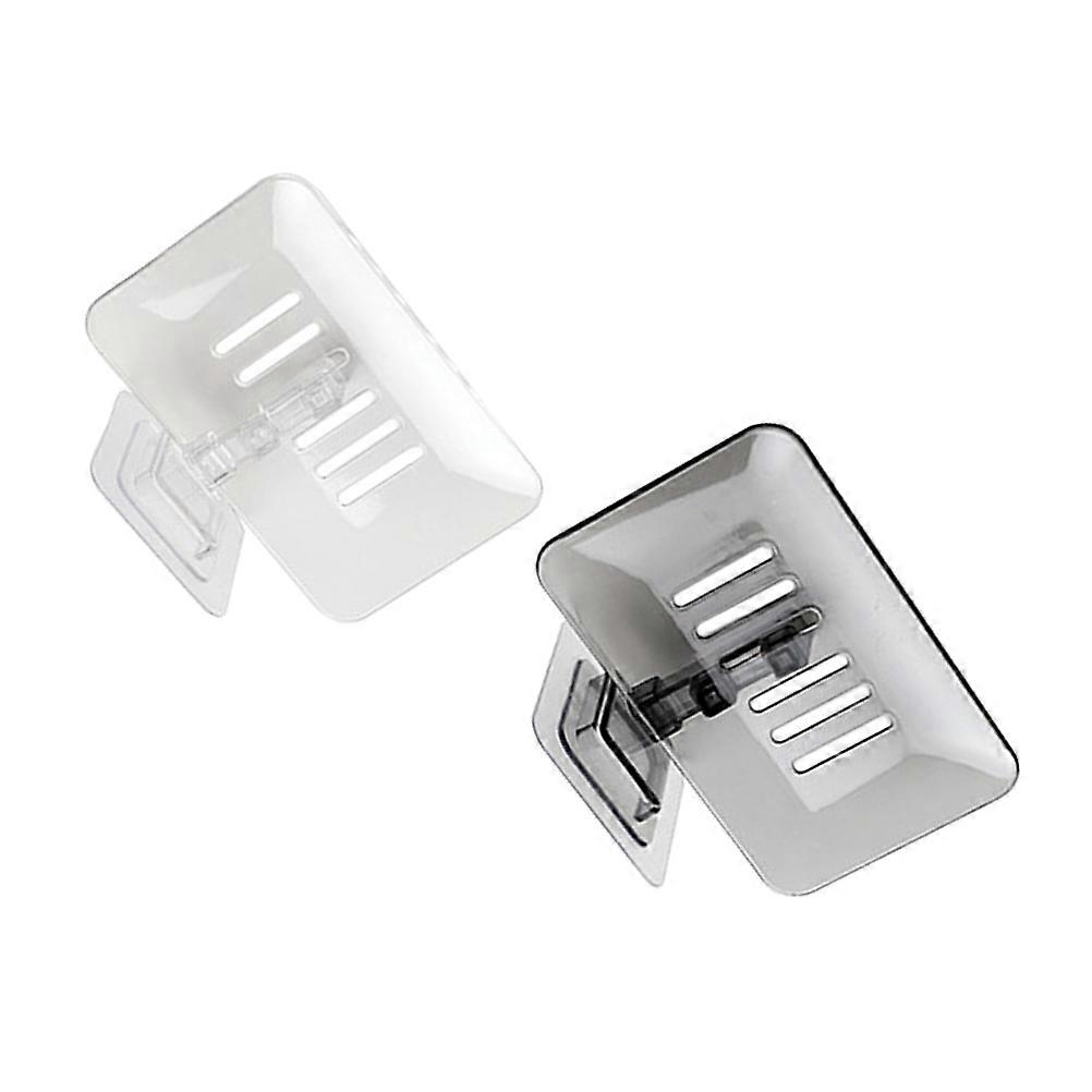 Plastic Soap Rack Wall Mounted Soap Holder for Storage 2Pcs Easy Installation
