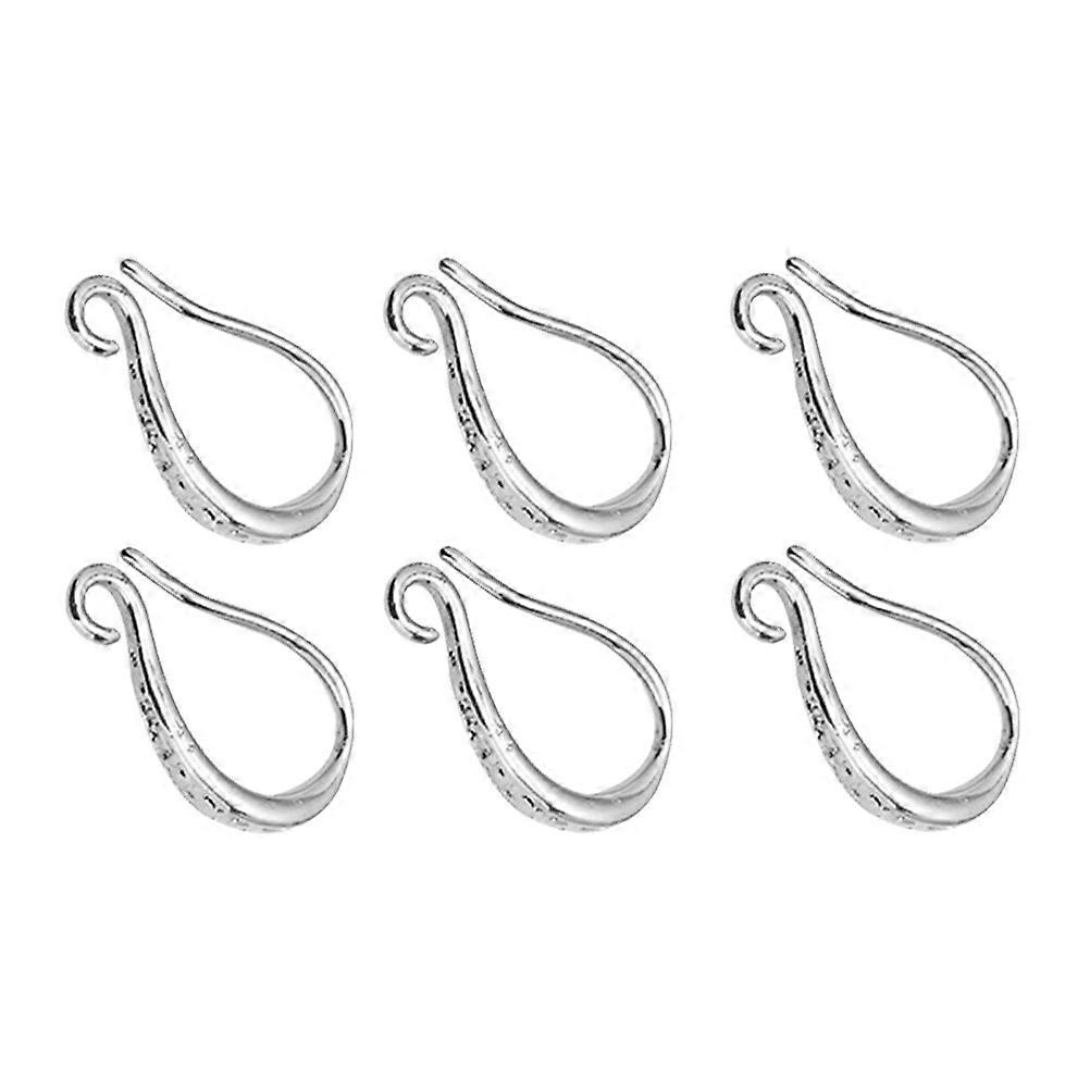 Silver Creative Earring Making Hooks for DIY Ear Accessories 9Pairs