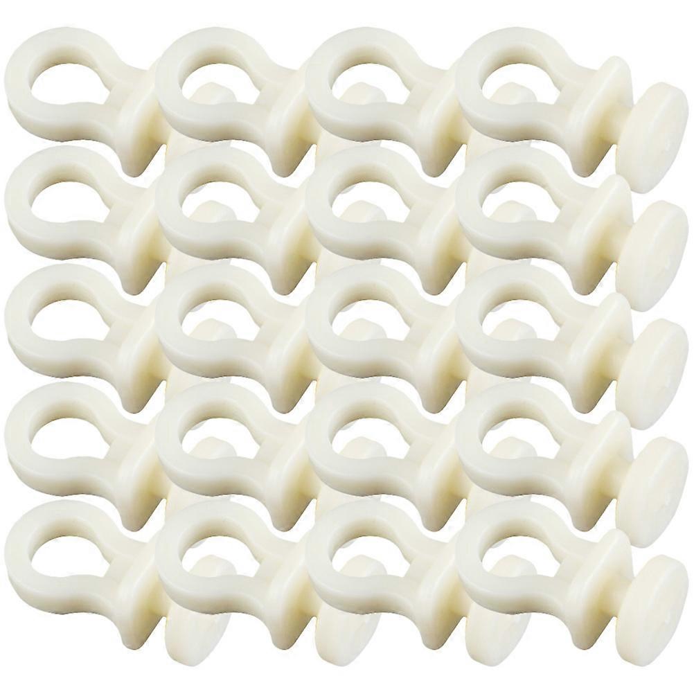 Curtain Track Roller Mute Rolling Restaurants Beige 50Pcs