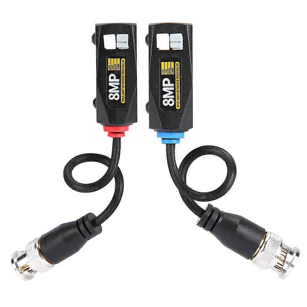 Pair 8MP Analog HD CVI / AHD / TVI / CVBS BNC Twisted Pair Transmitter Push Joint