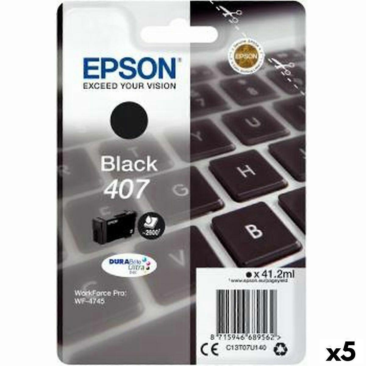Original Ink Cartridge Epson Nº 407 Black (5 Units)