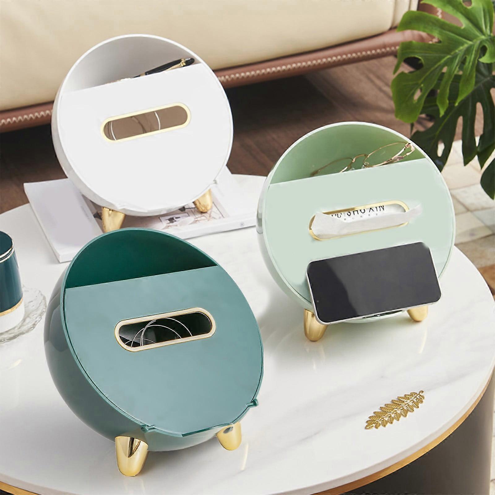 Jacenvly Fall Home Decor Tissue Box, Multifunctional Sphere Organizer with Hidden Storage, Compatible with Office Decor