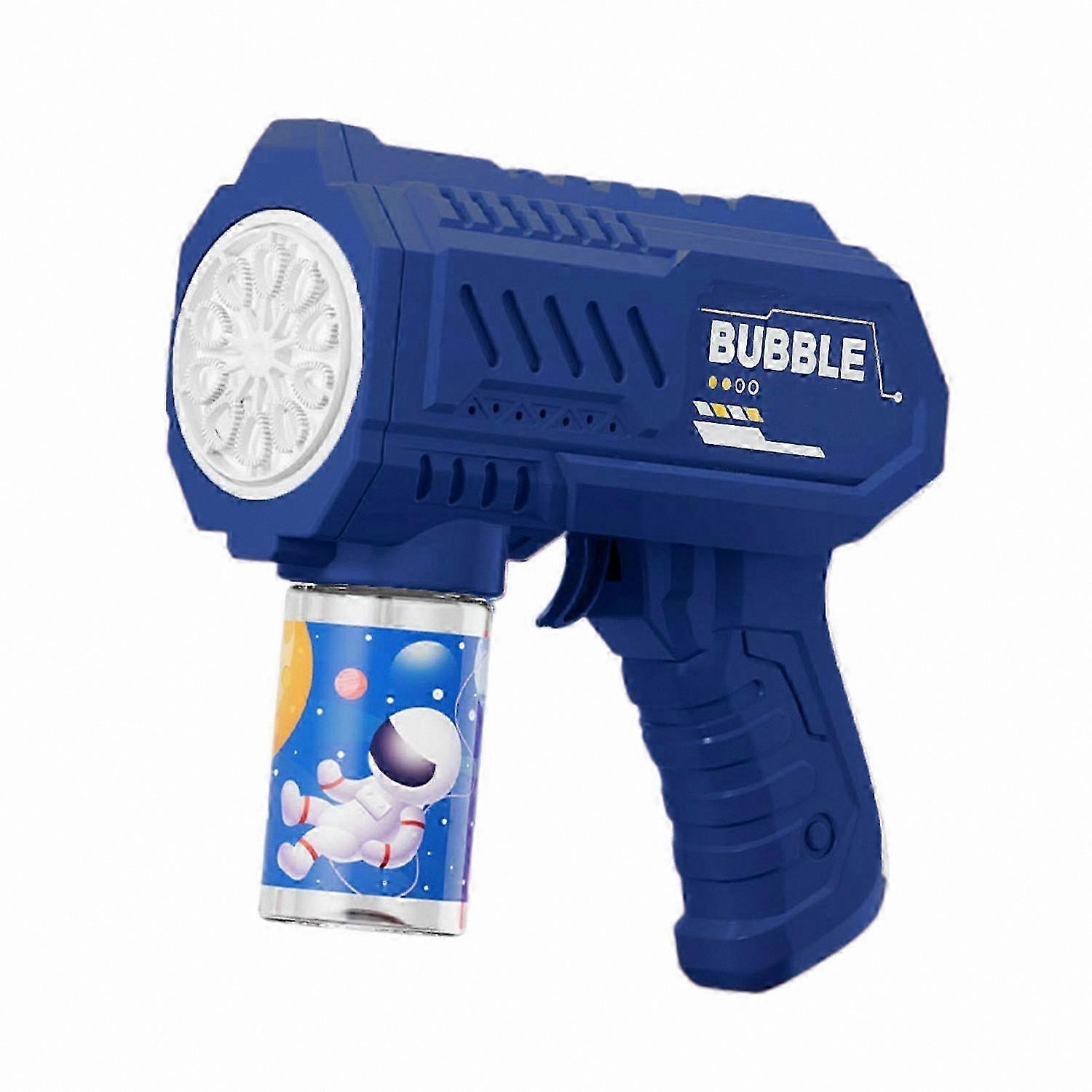 Automatic Bubble Blower with LED Lights 10-Hole Design Portable Handheld Toy for Toddlers and Kids