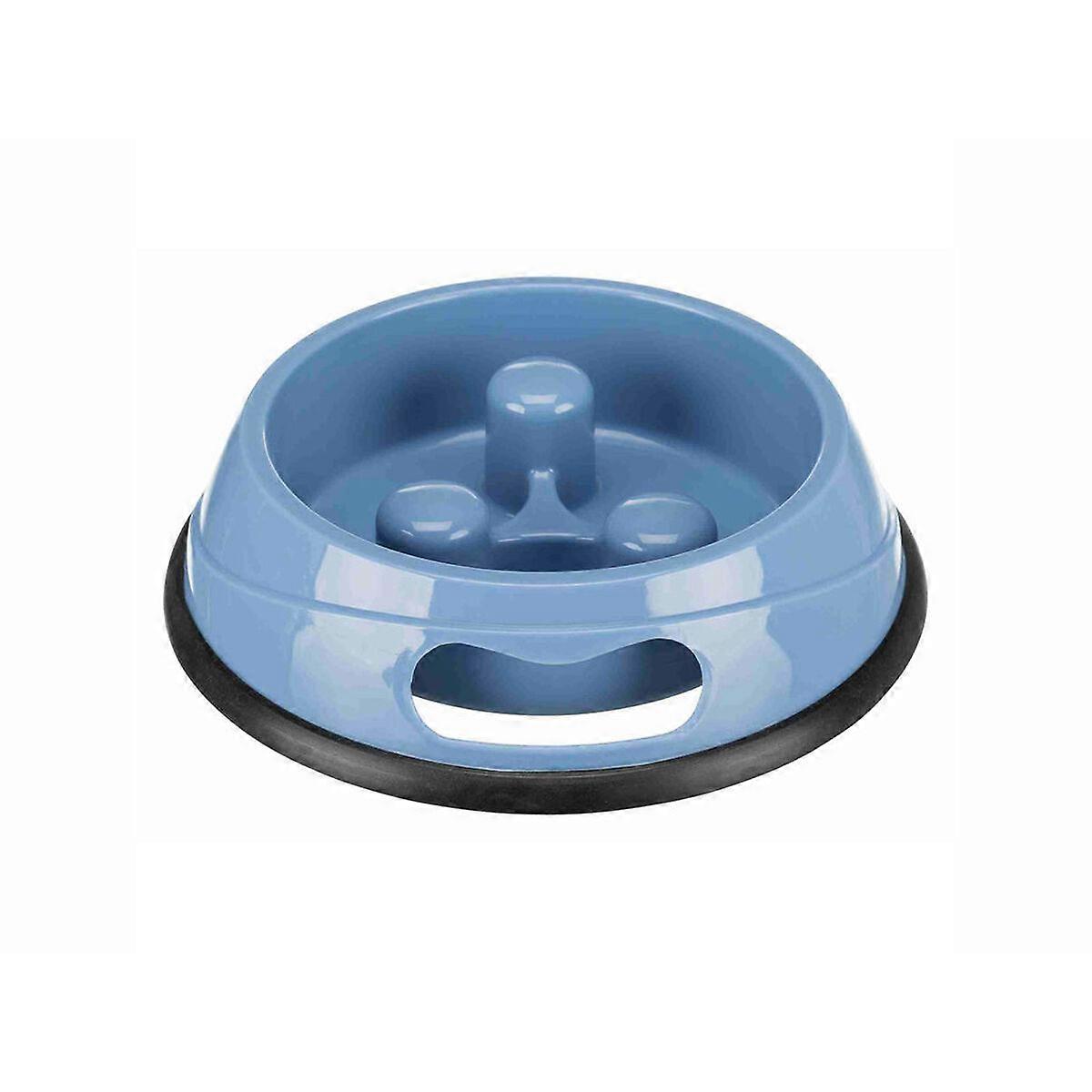 Pet feeding dish Trixie Slow Feed 900 ml 0,9 l Blue Green Natural rubber Plastic