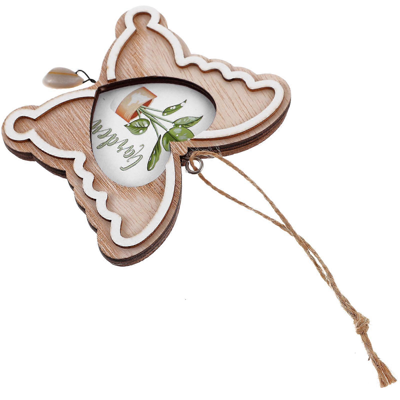 Tiny House Picture Frame 4Pcs Chocolate Wood Compact and Versatile Mini Ornament for Decor