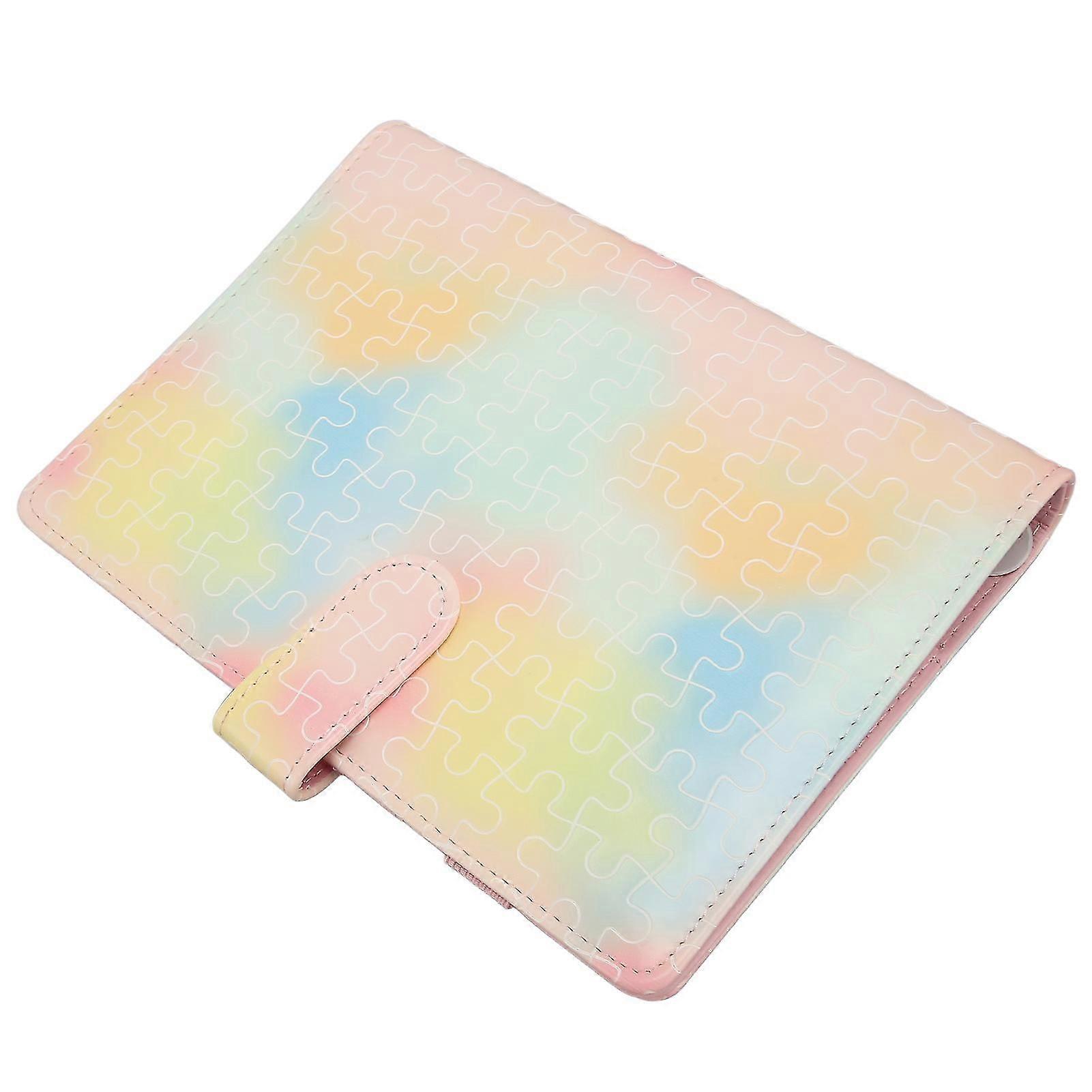 A5 Leather Notebook Binder Loose Leaf 6 Ring Binder Planner Notebook Cover with Magnetic Buckle Closure for A5 Filler Paper