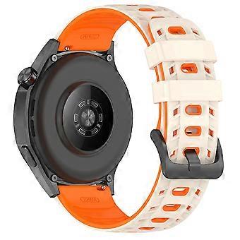 22mm Replacement Strap Compatible For Huawei Watch GT 5 Pro 46mm / Watch Ultimate / Ultimate Design Breathable Dual Color Silicone