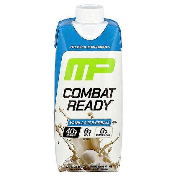 MusclePharm, Combat ReadyÃÂÃÂ¢ÃÂÃÂÃÂÃÂ¢ Protein Shake, Vanilla Ice Cream, 17 fl oz (500 ml)