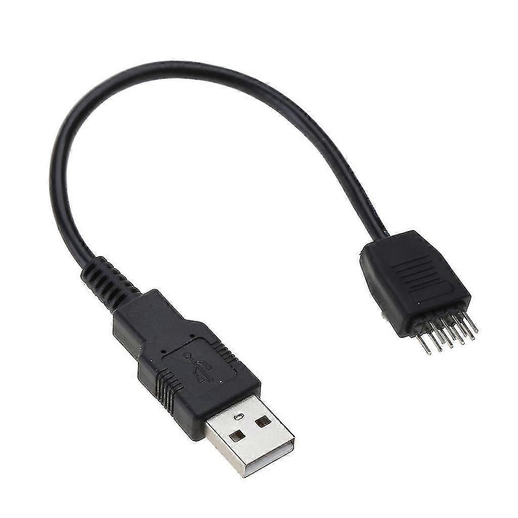Conector de cable divisor de extensión macho a macho de encabezado USB de 9 pines