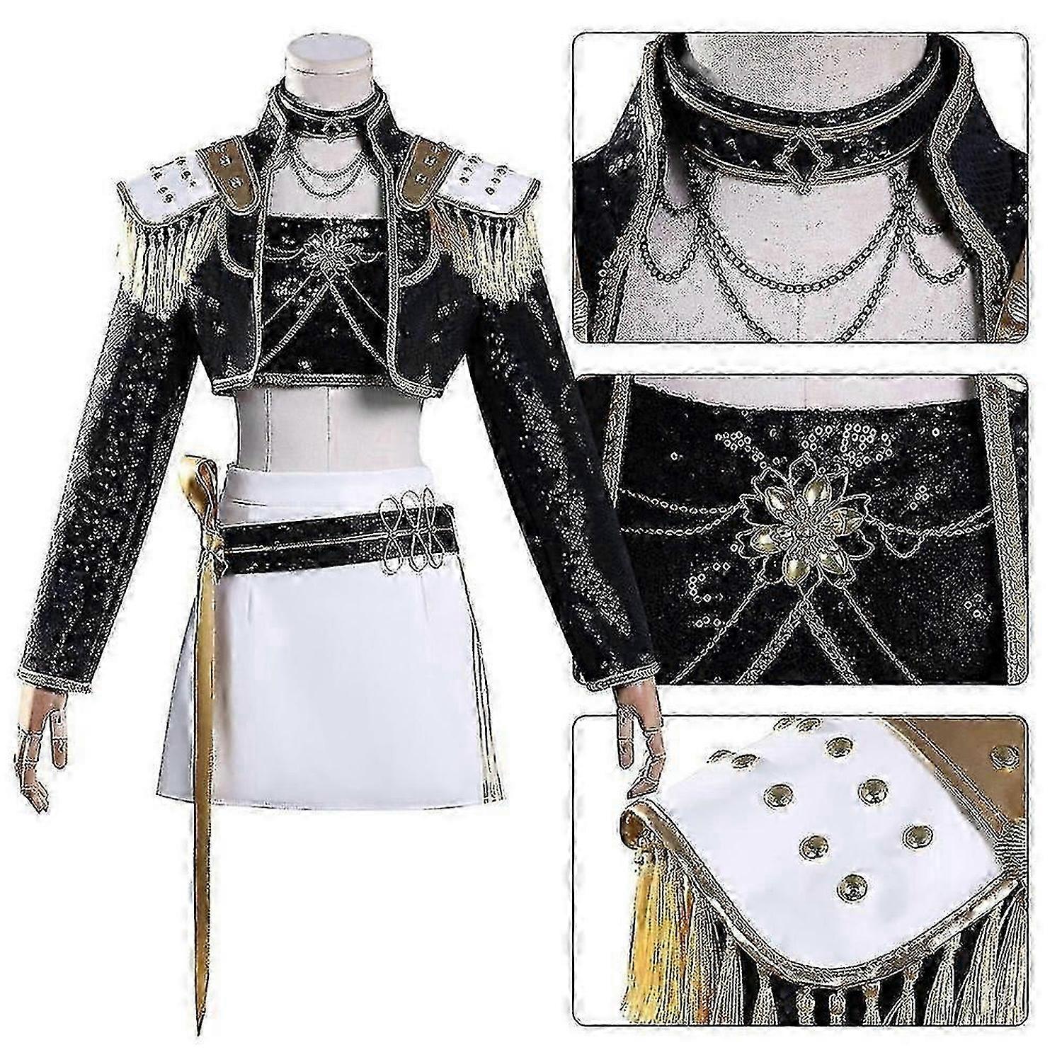 K-pop Demon Hunters Cosplay Costume Set Pour Femmes, Rumi Mira Zoey Halloween Deguisements