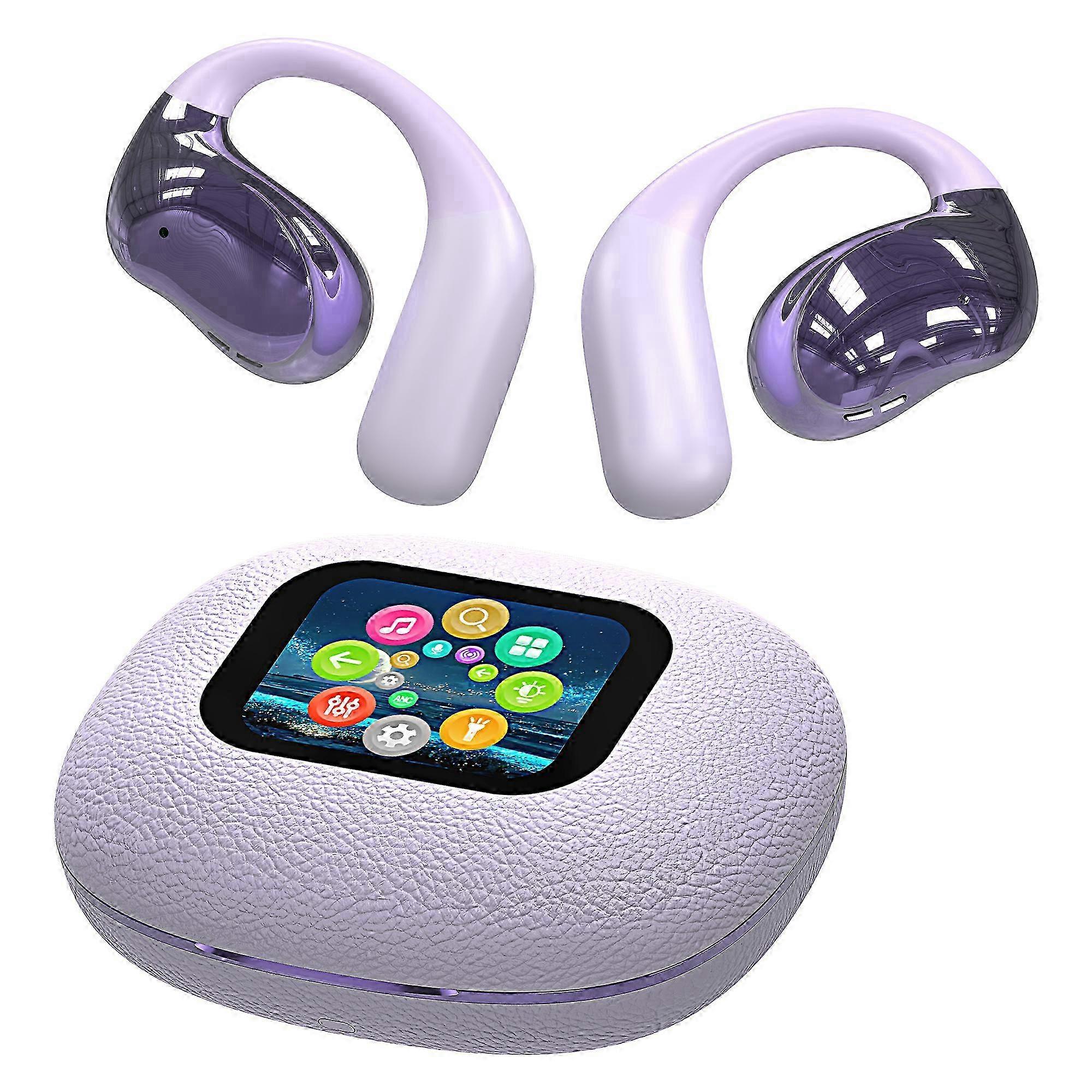 YJ33 Bluetooth Earphones Noise Reduction Wireless Earhooks with Touch Control Charging Case 25-26s