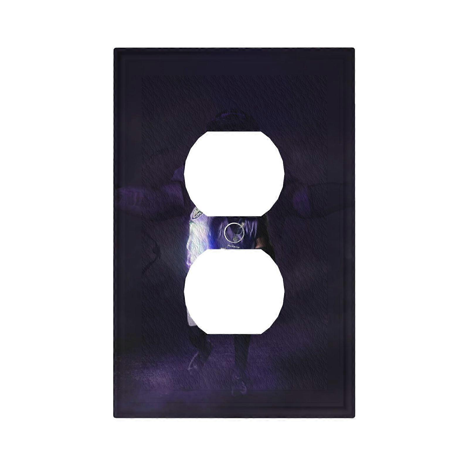 Ravens Switching Lights Single Leather Roman Frame Switch Panel Wall Panel Single Double/Pull Light Switch