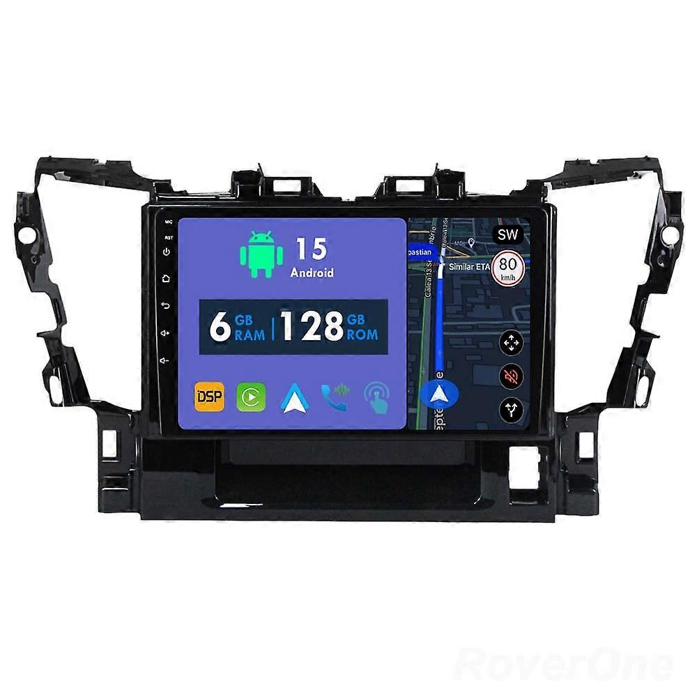 Car Radio 6G+128G CarPlay GPS Navigation Head Unit for Toyota Alphard H30 2015 - 2020 Android Auto Bluetooth Stereo Touch Screen
