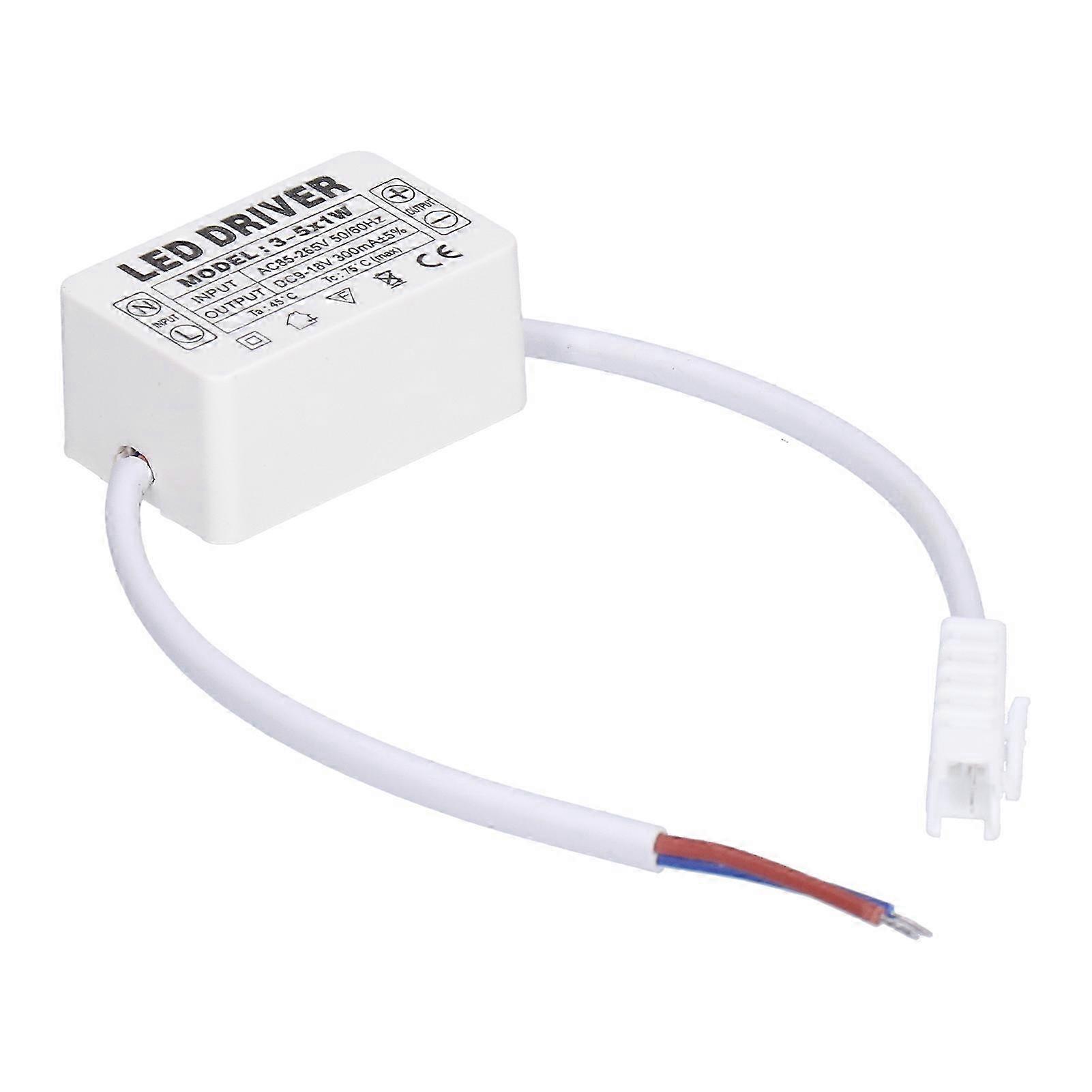 LED Driver 300mA 9‑18VDC Small Size Easy Installation Good Heat Dissipation LED Transformer for Home 25-26s