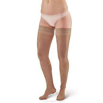 Pebble UK Sheer Mild Support Thigh Highs [Style P74] Natural  L  Long 