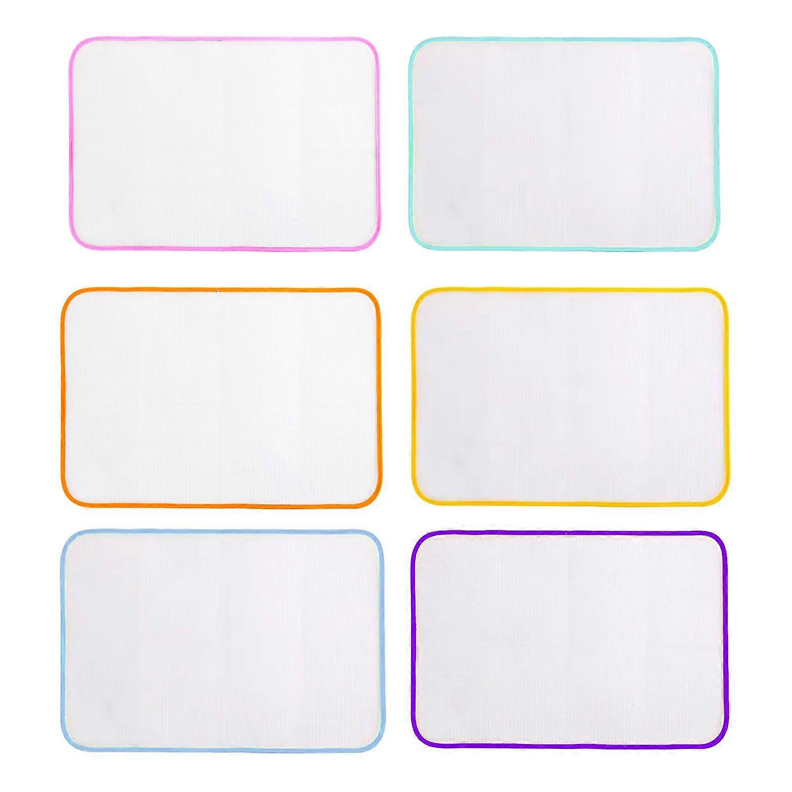 Jikaixiang 2Pcs Thermal Insulation Pad Heat-Resistant Mesh Universal Size Anti-Glare Fabric Protects Surfaces Large Board Ironing Net