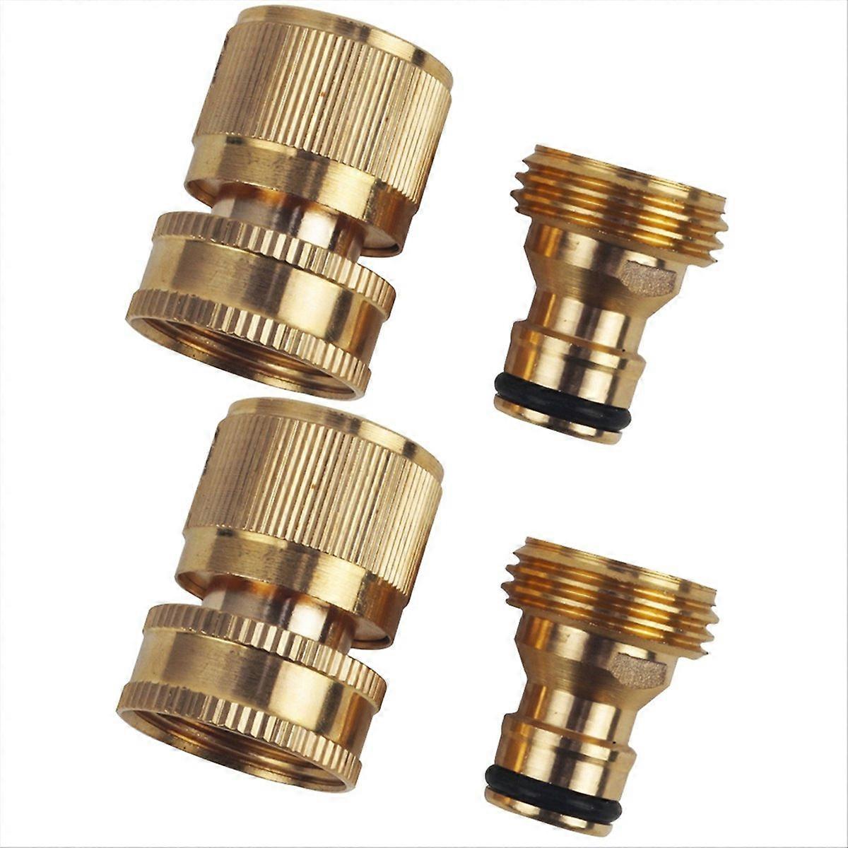 Brass 3/4In Threaded Quick Connector, Garden Water Connector,European