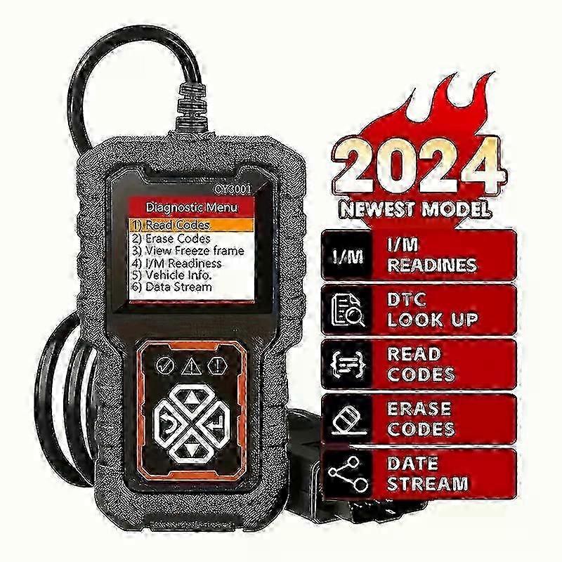 Car OBD2 Scanner Diagnostic Tool Code Reader, Car Voltage Tester Engine Fault Code Scanner, Charging Tester Diagnostic cy3001B