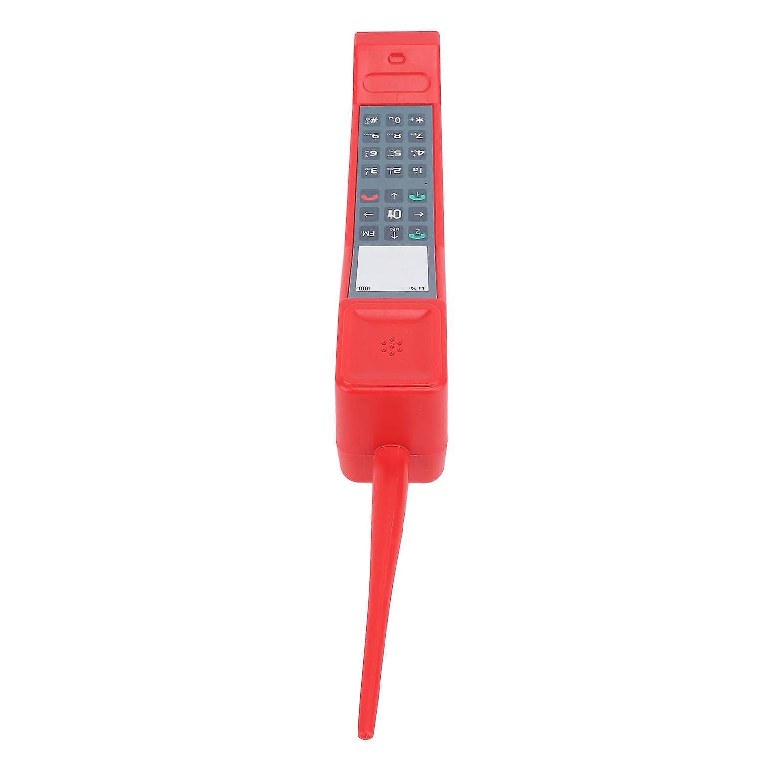 Retro Cell Phone Model Simulation Mobile Phone Ornament Vintage Industrial Look Brick Shaped Cell Phone Ornament for Office Study Red 