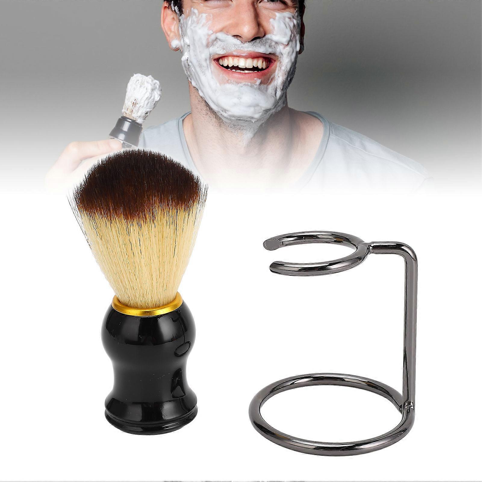 Shaving Brush with Stand Men Wet Shaving Beard Brush with Stand for Shaving Cream Soap 