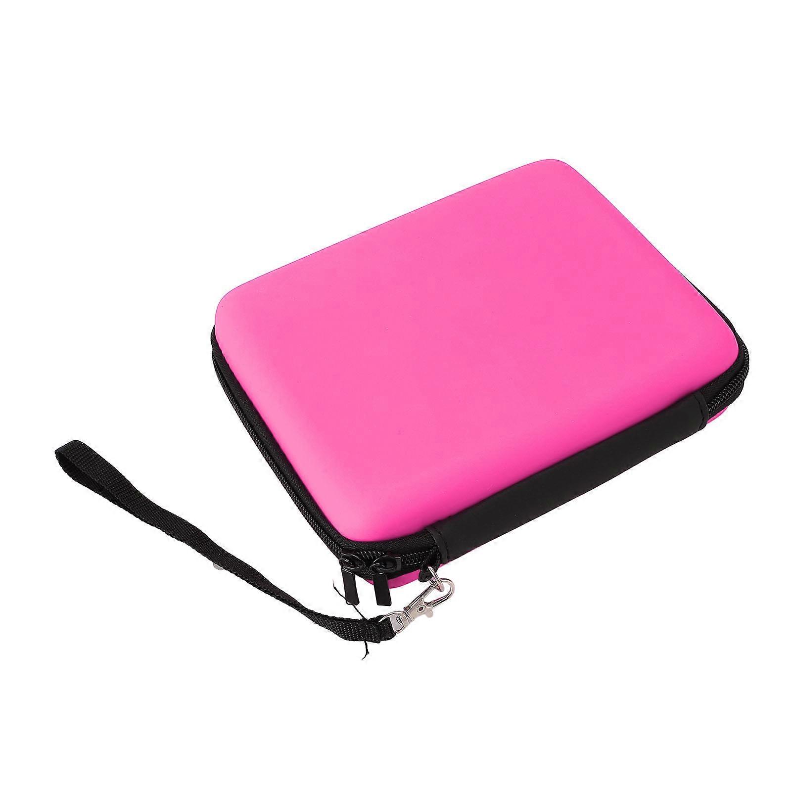 Carrying Case for 2DS with 8 Game Card Holders Protective Hard Shell Travel Carrying Case Pouch for Console Accessories Shockproof Dust Proof Roseate