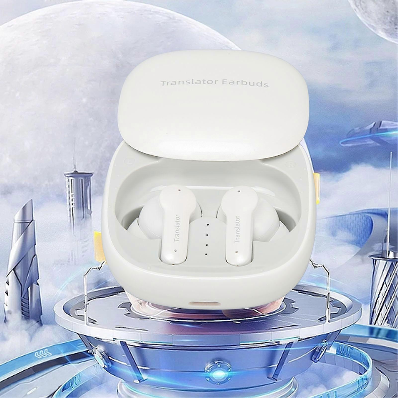 Language Translator Earbuds Supports 74 Languages 70 Accent Online Translation Bluetooth Earbuds for Music and Calls 