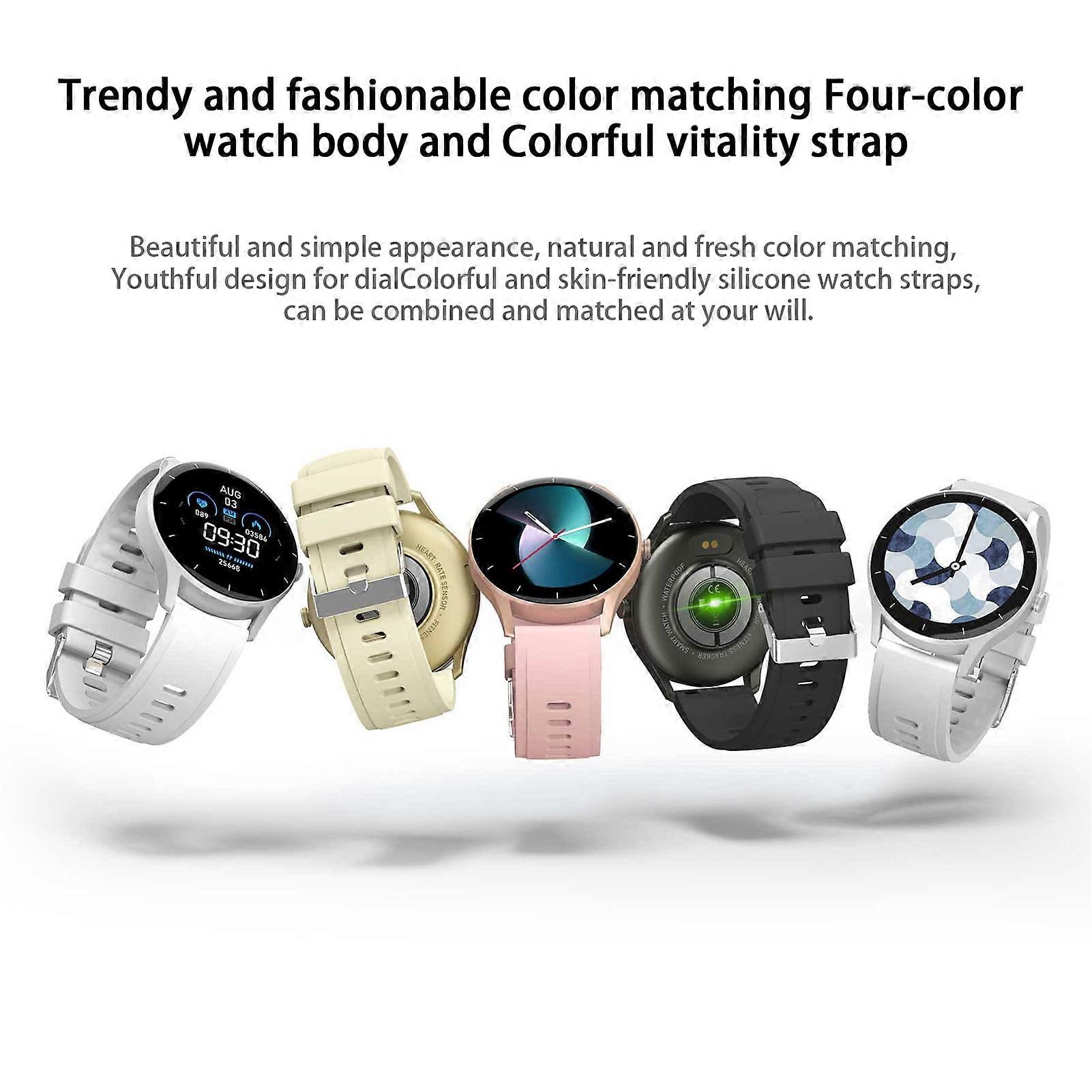 SUSUchens ZL50 Smart Watch 1.28" Full Touch Color Screen, Bluetooth-compatible Call, 123 Sports Modes, Sleep Monitoring, Round Fitness Tracker for