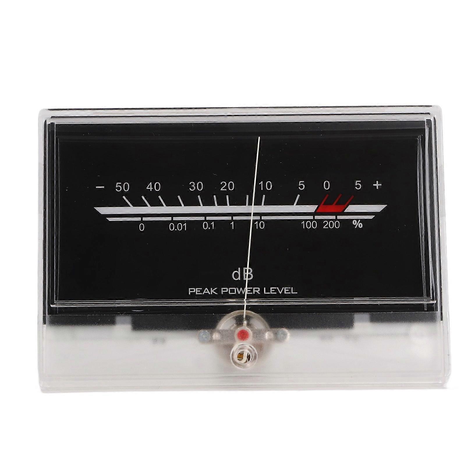 VU Meter LED White Backlit Accurate Measurement Power Amplifier DB Meter for Studio DIY