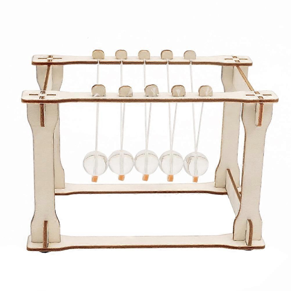 Mizh 1 Set of DIY Newton's Cradle Material DIY Scientific Toy Dynamics Experiment Kit