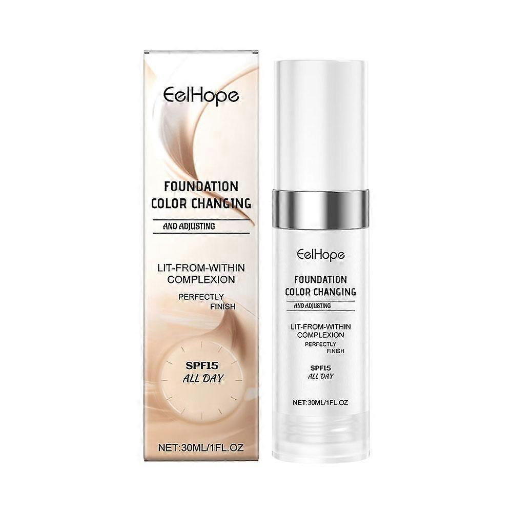 Temperature-Responsive Concealer Foundation SPF Warm Adaptive Formula Full Coverage Lightweight Natural Look For Sensitive Skin