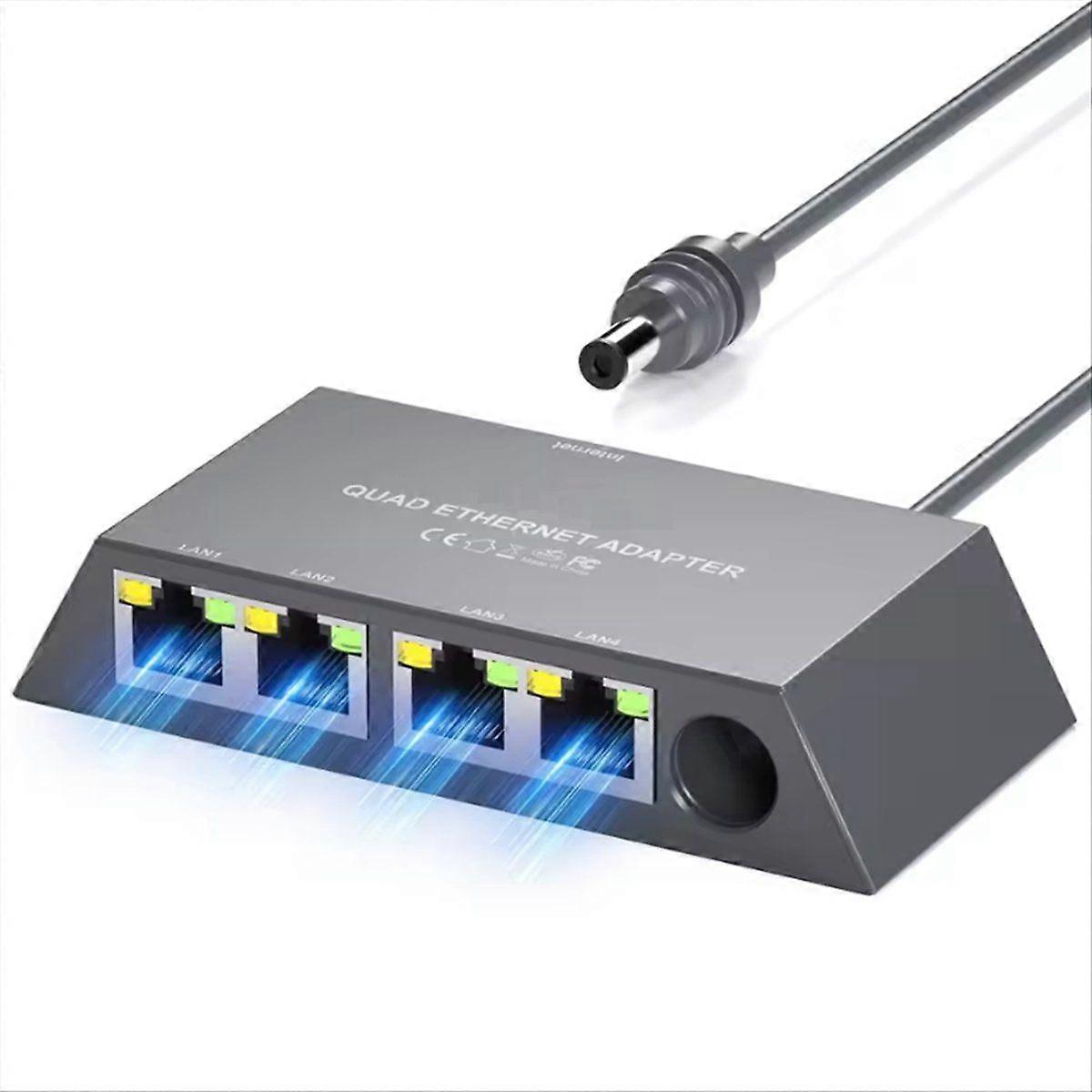 4 Port Ethernet Adapter for Gen 3 for Mini Satellite Internet Adapter for Wired External Network Fa