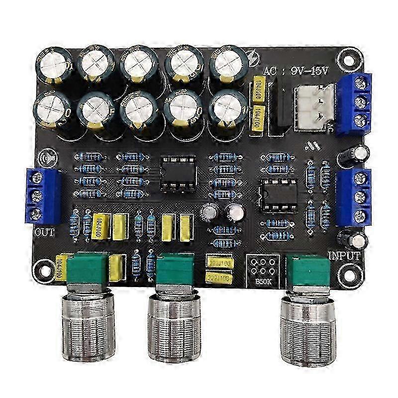 Dual NE5532 Replaceable Tone Preamp Board Audio Treble Equalizer