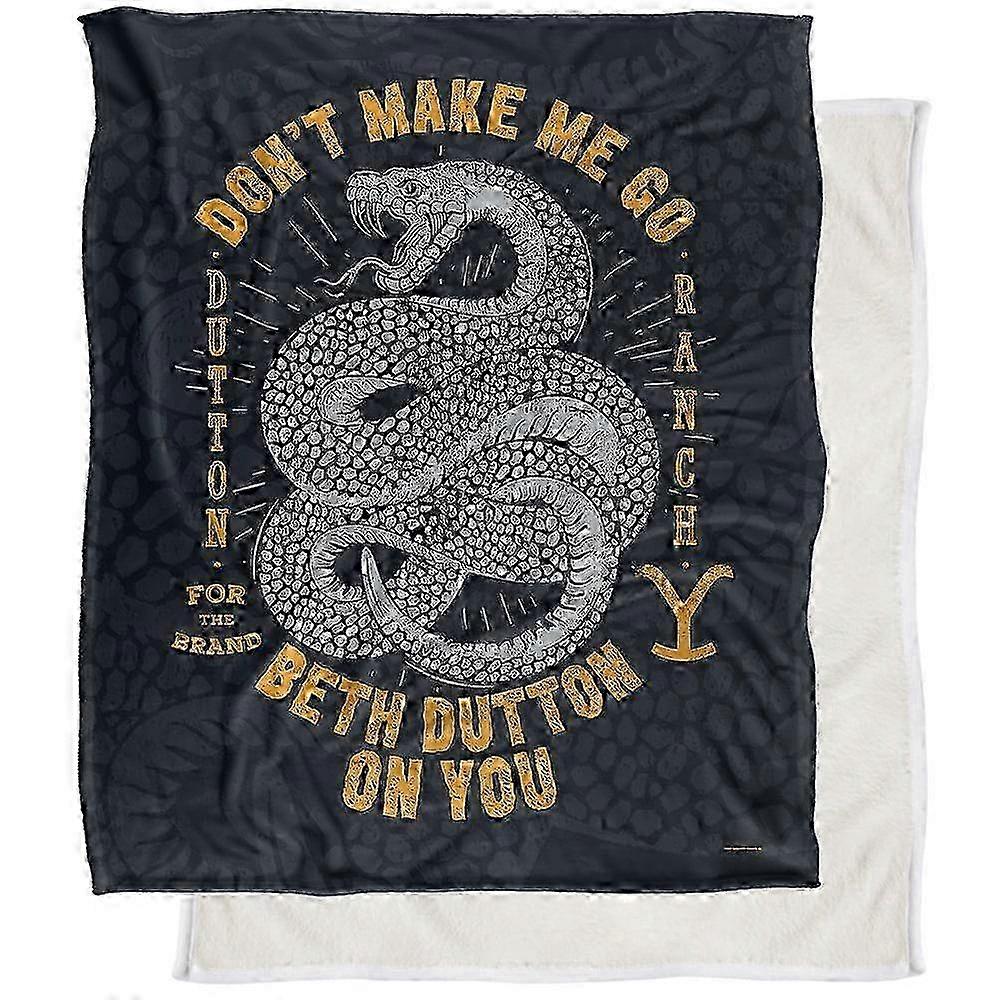 Yellowstone Blanket, Yellowstone Beth Dutton Snake Silky Touch Sherpa Back Super Soft Throw Blanketascf221