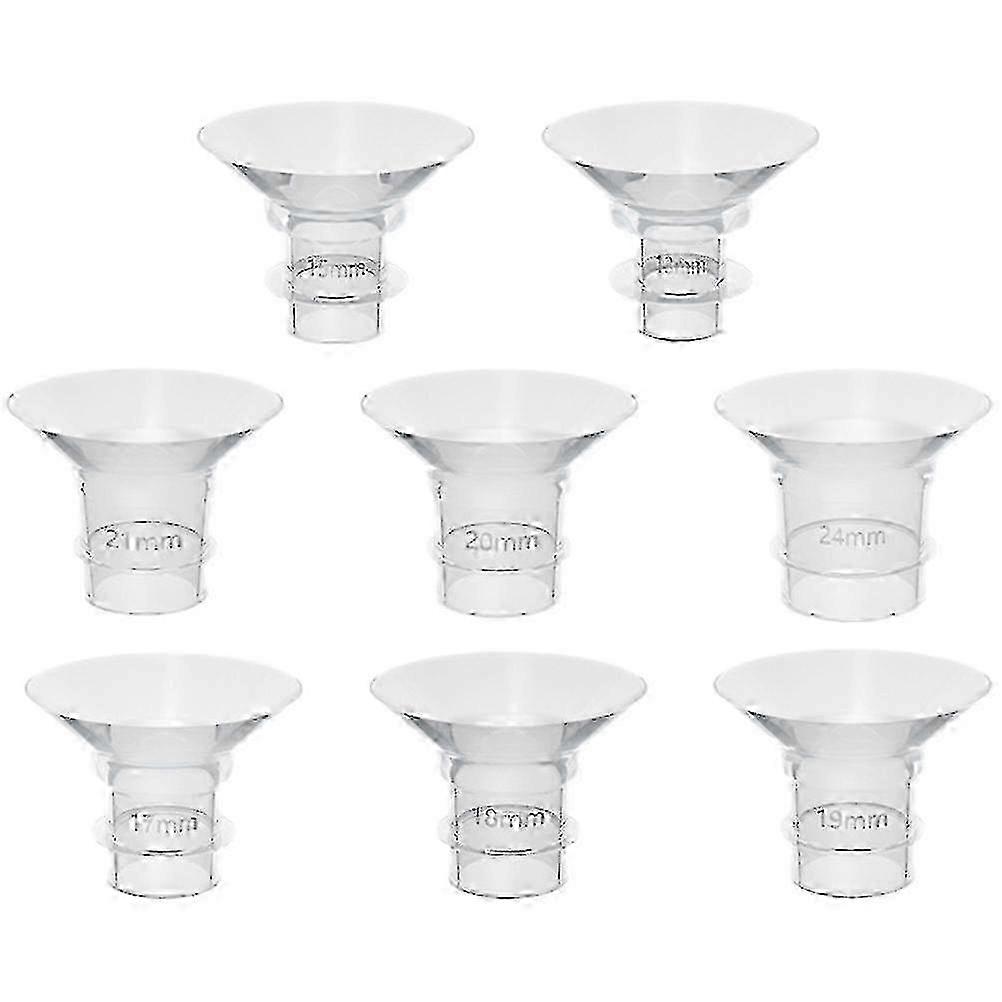 8 Pcs Silicone Breast Pump Flange Inserts Replacement for Breastfeeding