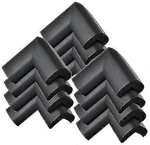 Corner Edge Protection Corner Protection Corner Guard - 12pcs Black