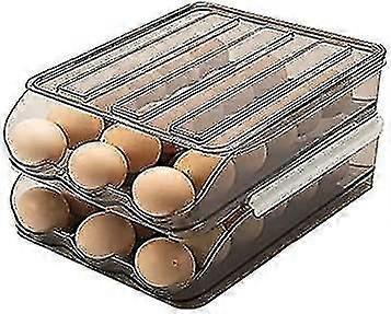 Fridge Organisers Pull Out Drawers Large Capacity Egg Holder Storage Container