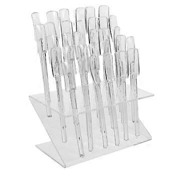 Présentoir à ongles en plastique avec 32 trous pour organiser vos vernis à ongles