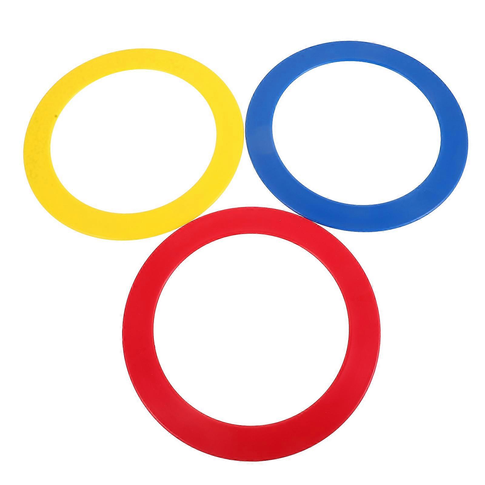 Circus Juggling Rings 3Pcs Designed For Acrobatic Shows Colorful Hand Props Portable For Juggling Acts With Coordination Enhancement