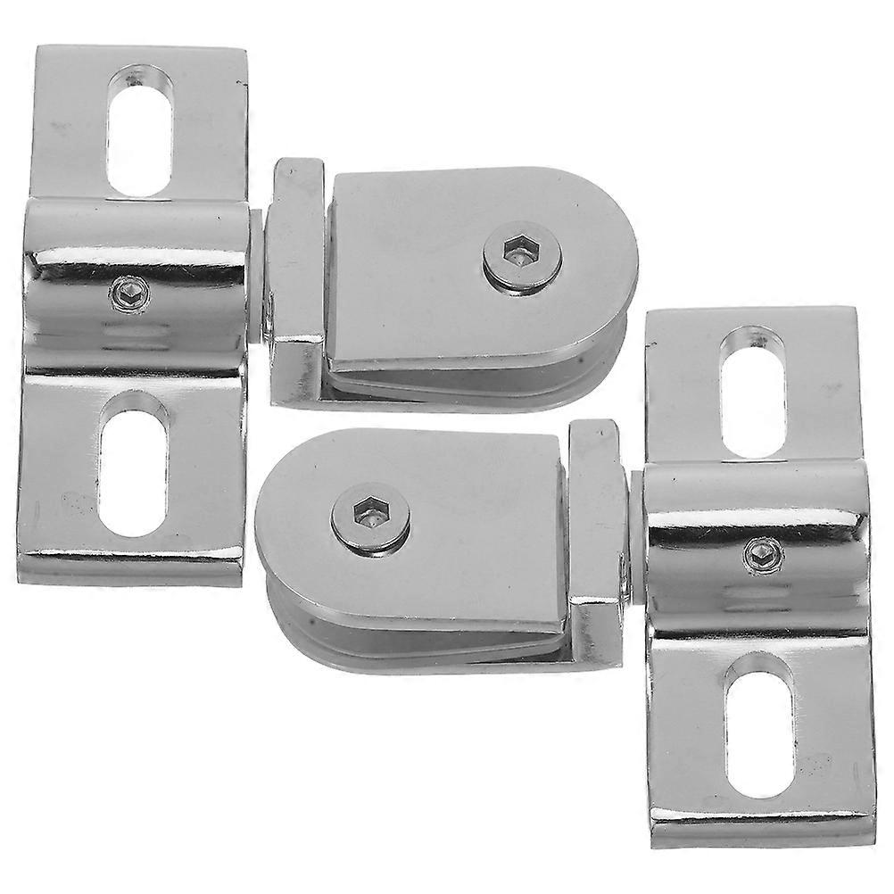 Stable Silver Shower Door Pivot Hinges for Cabinet Door Hardware Use 1Set