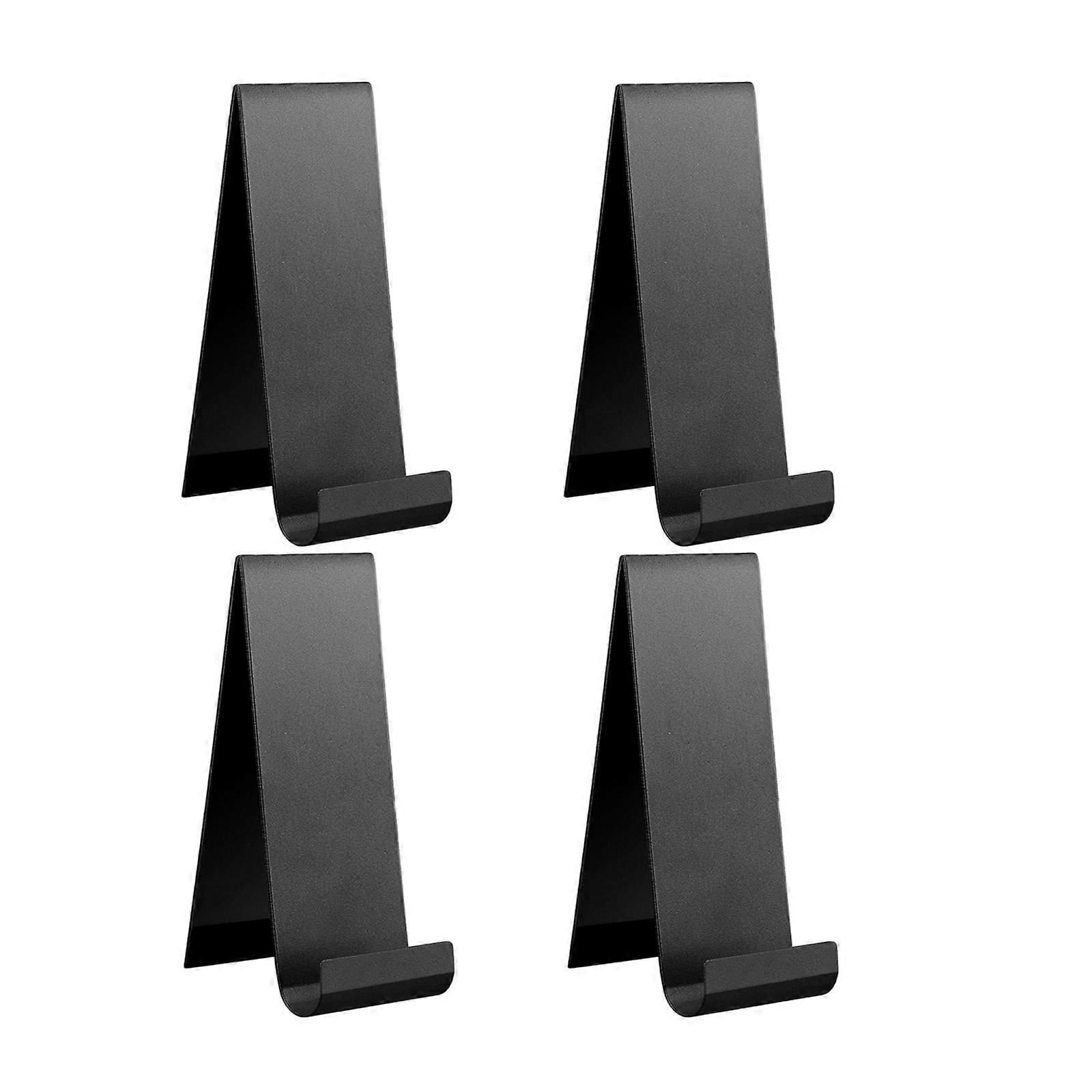 Pack of 4 Metal Brochure Holder Display Stand Vertical Countertop Organizers for Flyers Magazines and Menus In Black Multicolor