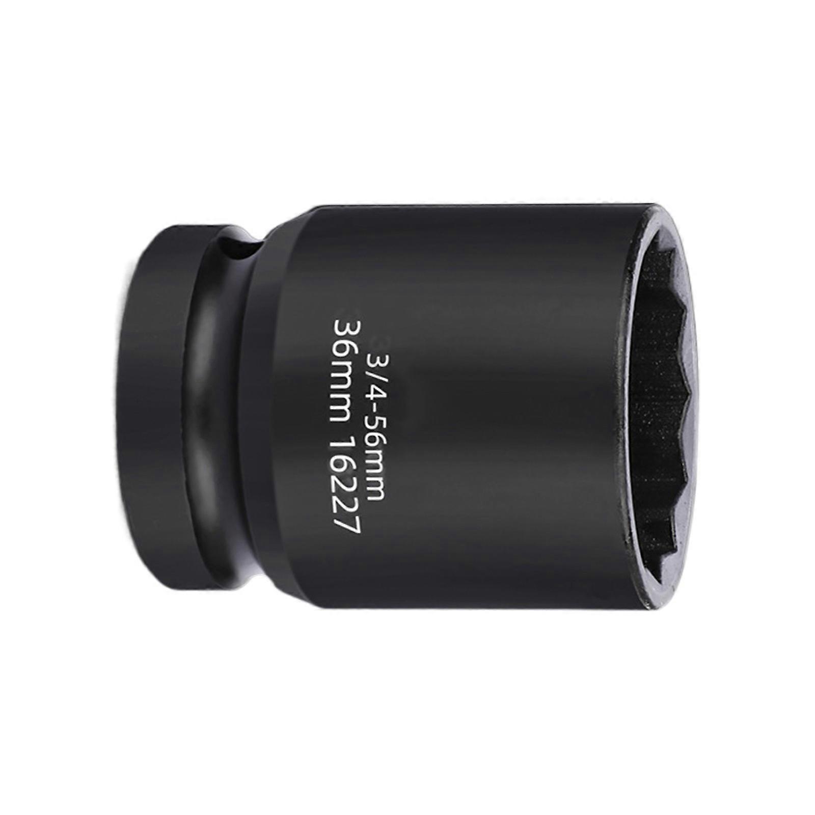 3/4Inch Drive 12 Point Impact Wrench Socket Ideal for Tire Changing and Mechanical Projects Auto Repair Easy Removal Multicolor