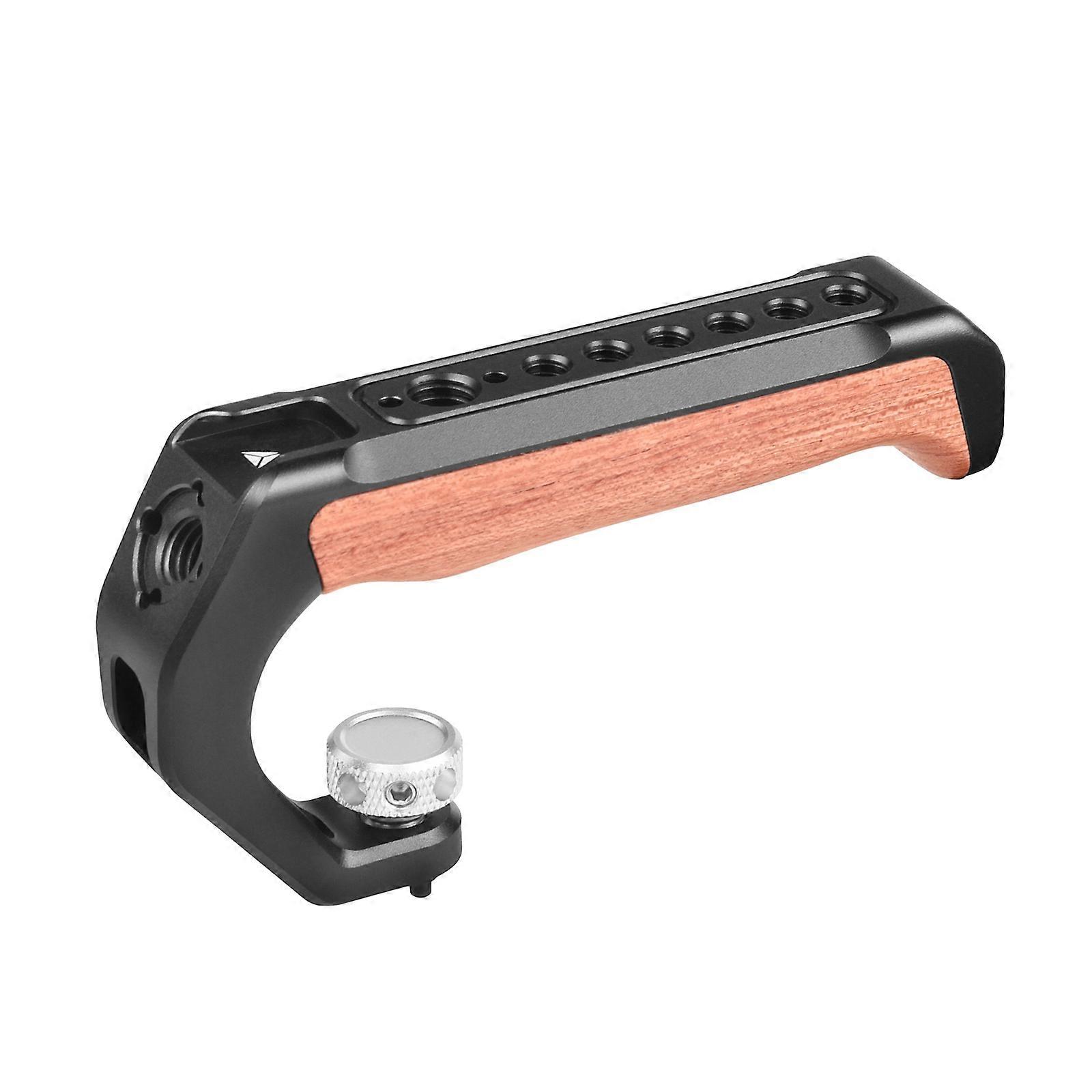 Ergonomic Camera Handle with Integrated 3/8 and 1/4 Screw Hole Locating for Microphones and Lights Mount Easily Multicolor