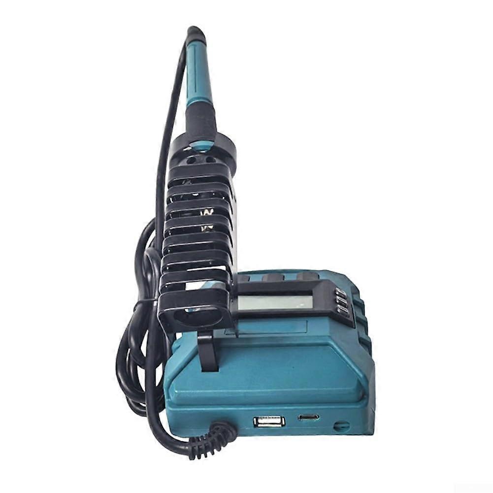 60W Adjustable Electric Soldering Iron with Fast Heat and 300510°C Temp Control for 18V Batteries