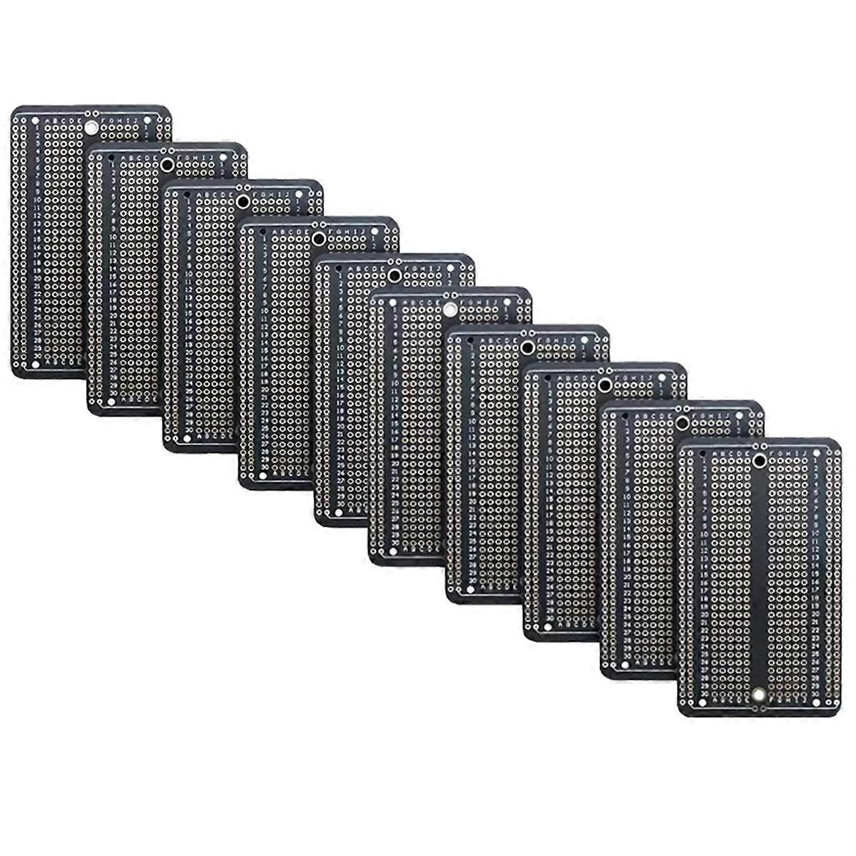 Double-Sided PCB Board Prototype Kit DIY Welding Project for Electronics Enthusiasts to Learn PCB Welding Practice 10pcs